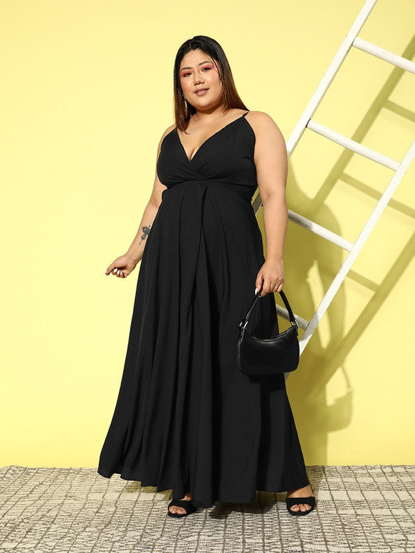 plus size black dress