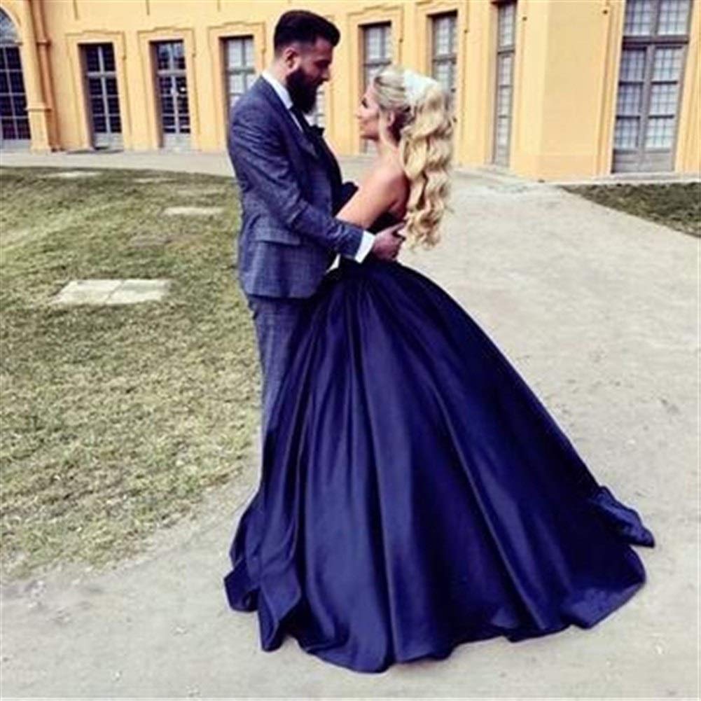 blue wedding dress